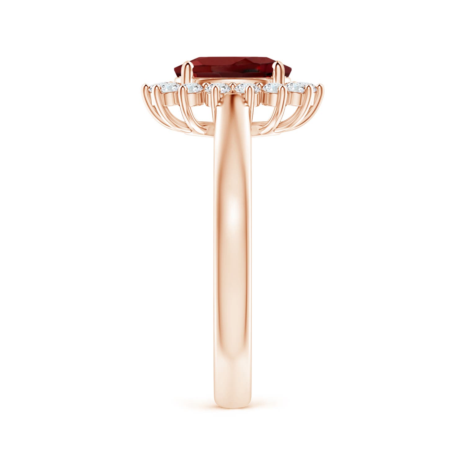 AAAA - Garnet / 1.8 CT / 14 KT Rose Gold