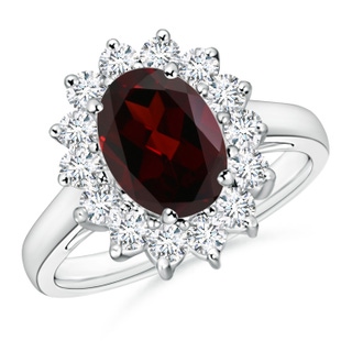 Oval A Garnet