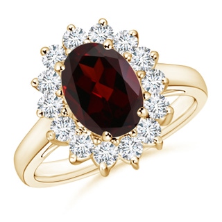 Oval A Garnet