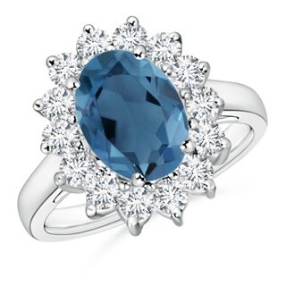 Oval A London Blue Topaz