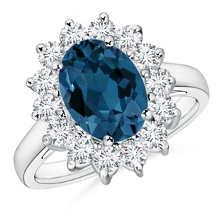 Oval AAA London Blue Topaz