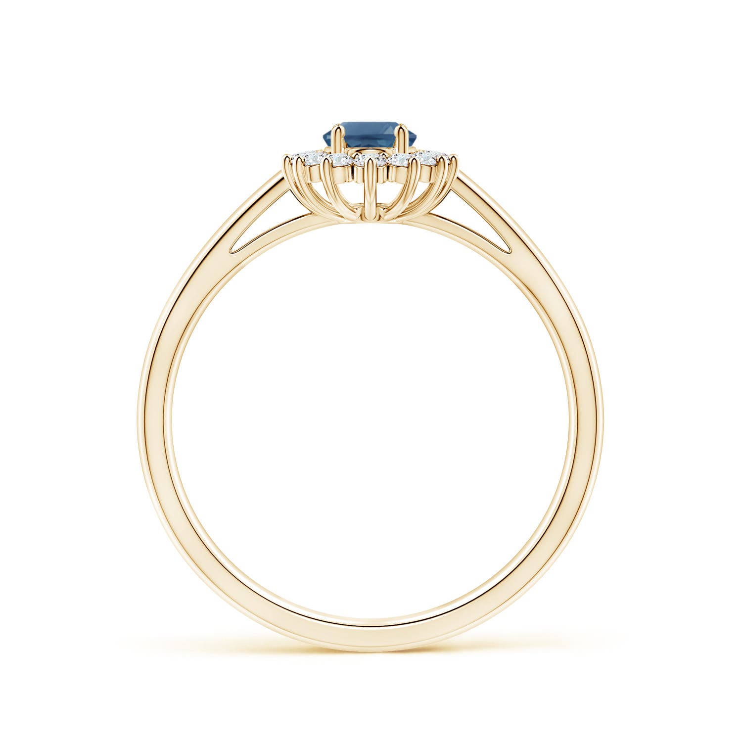 A - London Blue Topaz / 0.74 CT / 14 KT Yellow Gold