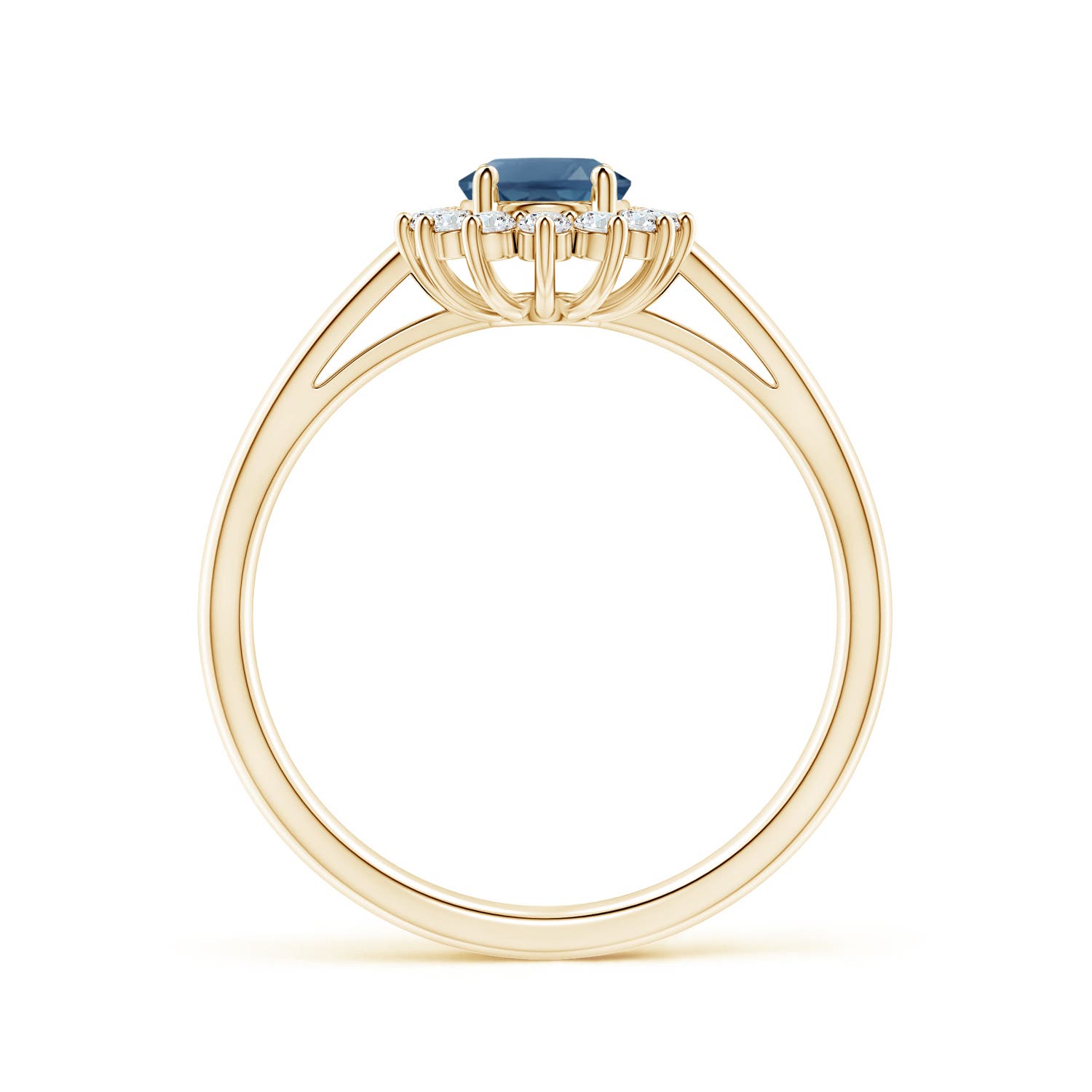 A - London Blue Topaz / 1.2 CT / 14 KT Yellow Gold