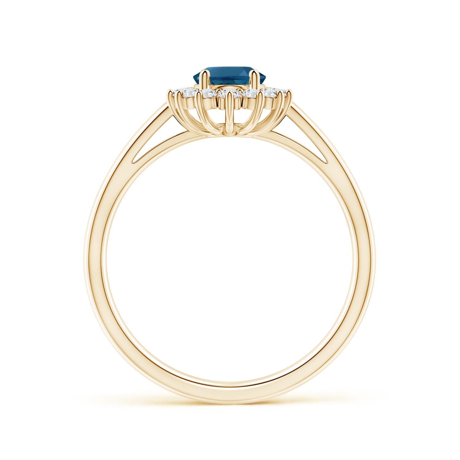 AAA - London Blue Topaz / 1.2 CT / 14 KT Yellow Gold