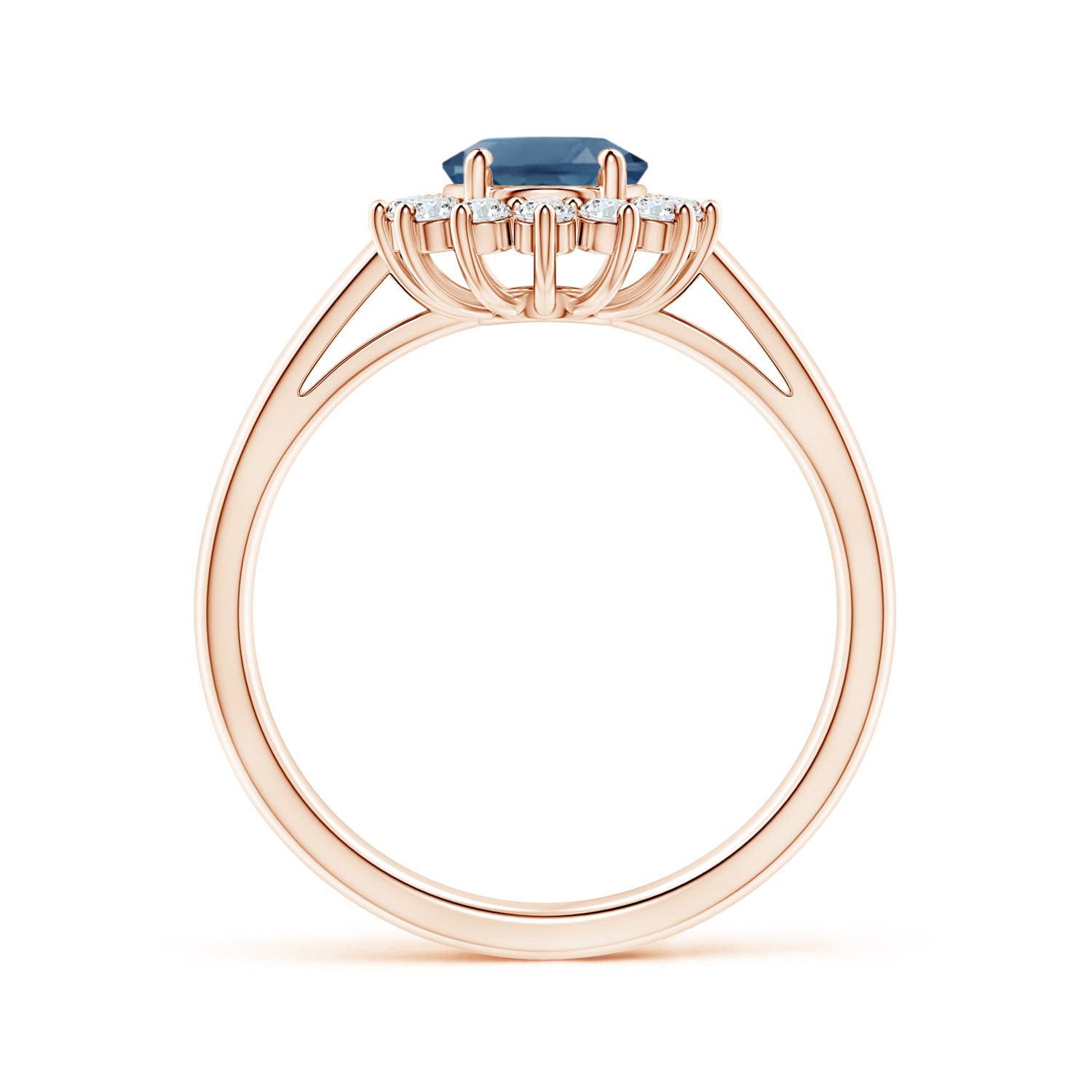 A - London Blue Topaz / 1.85 CT / 14 KT Rose Gold