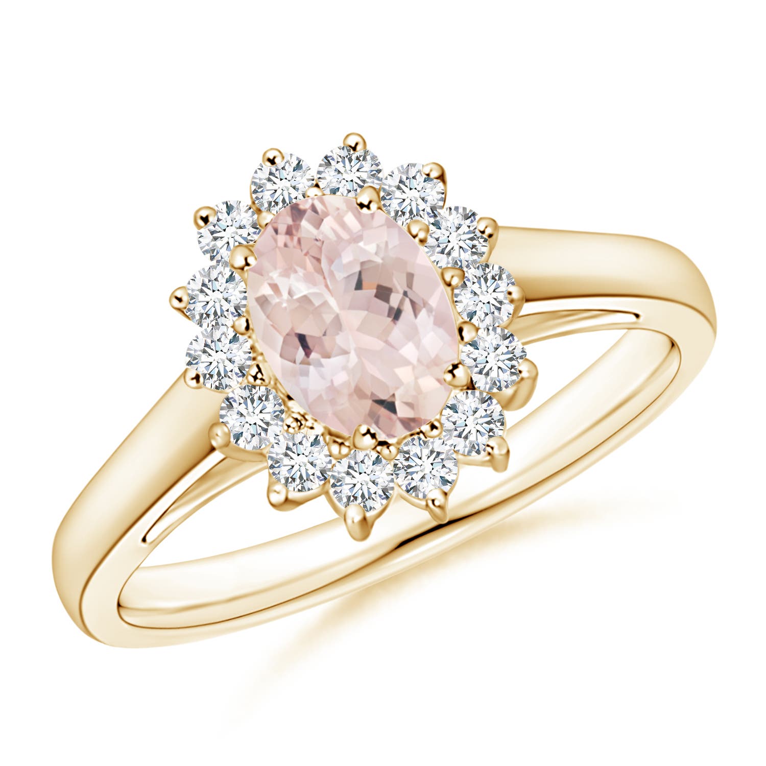 AA - Morganite / 0.95 CT / 14 KT Yellow Gold