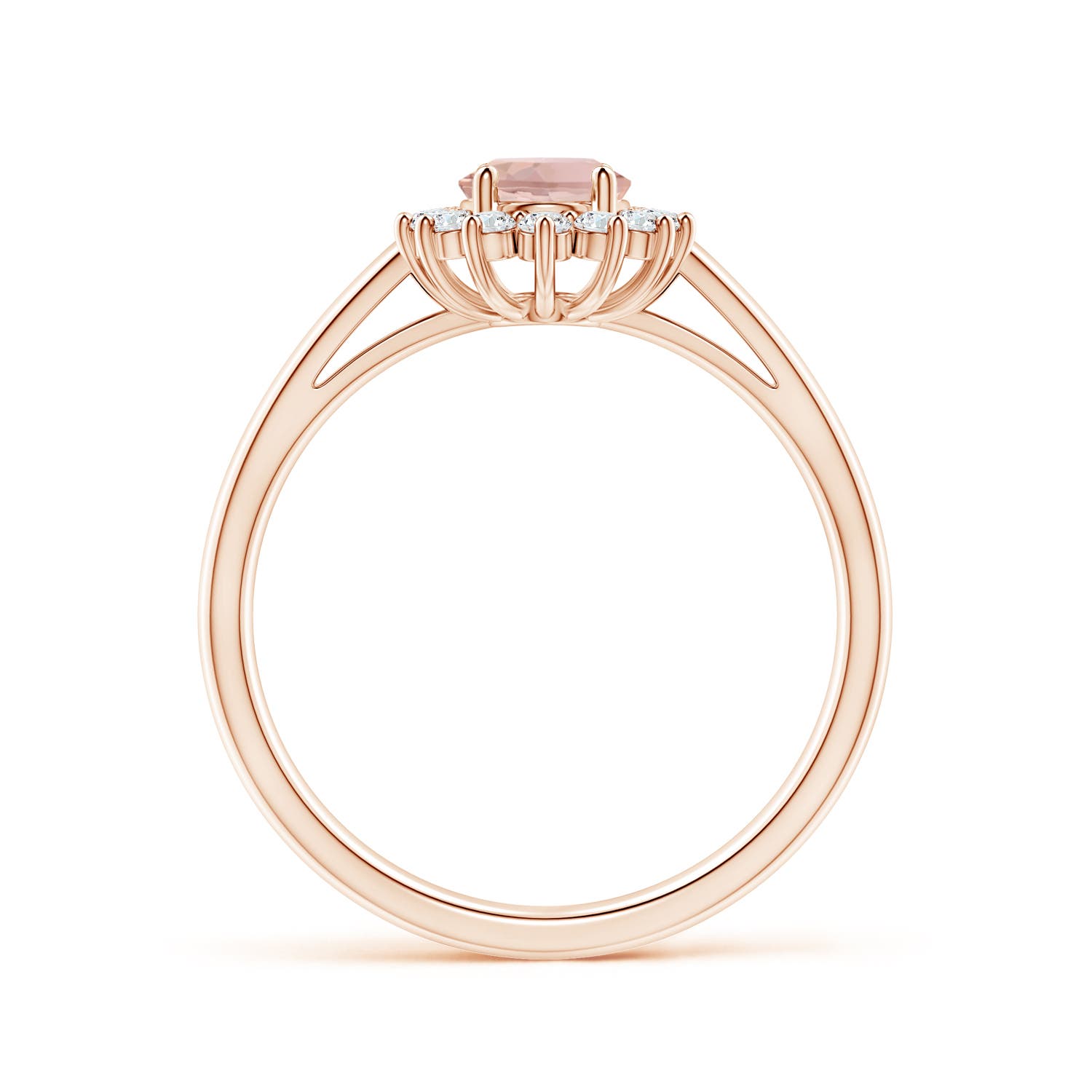 AAAA - Morganite / 0.95 CT / 14 KT Rose Gold