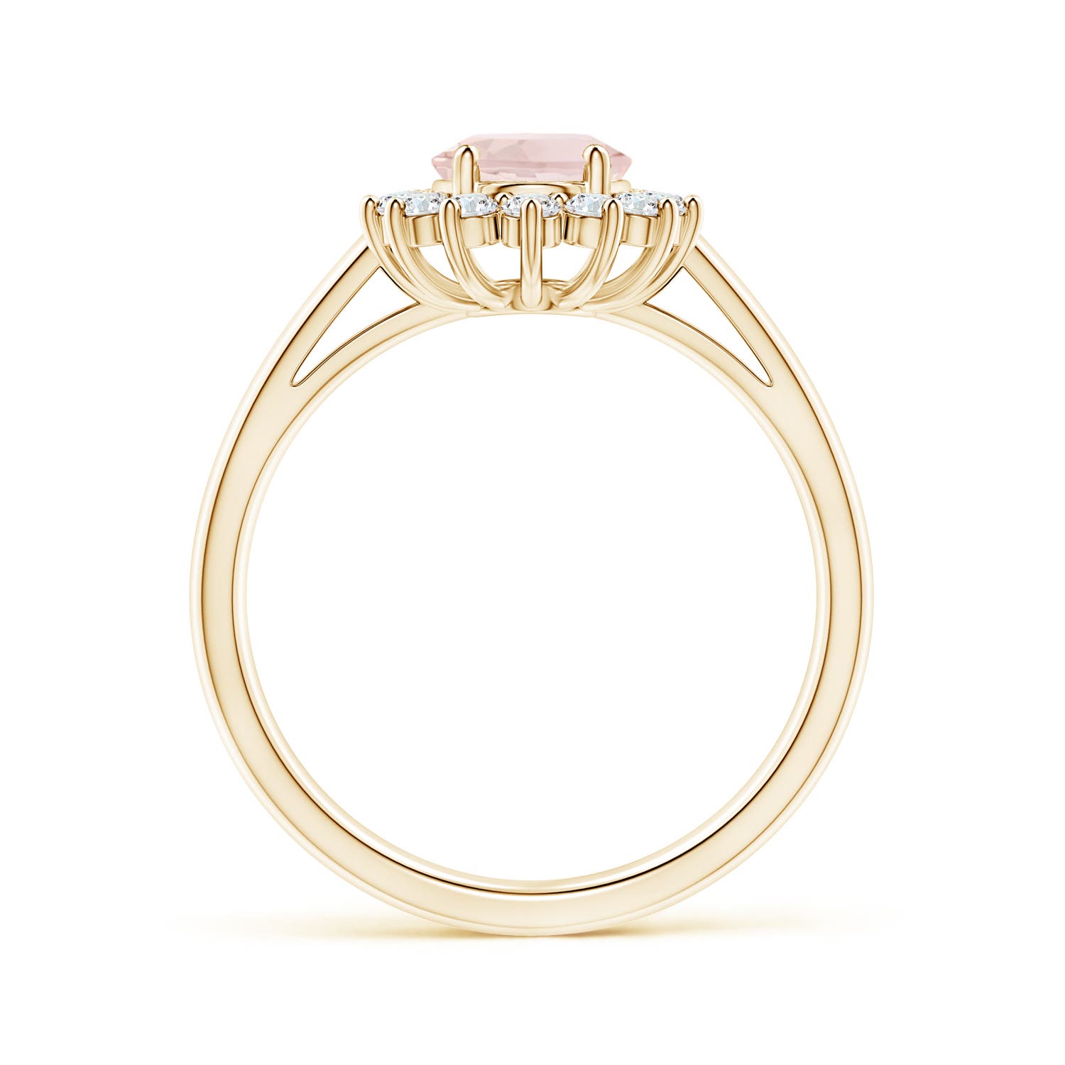 A - Morganite / 1.45 CT / 14 KT Yellow Gold