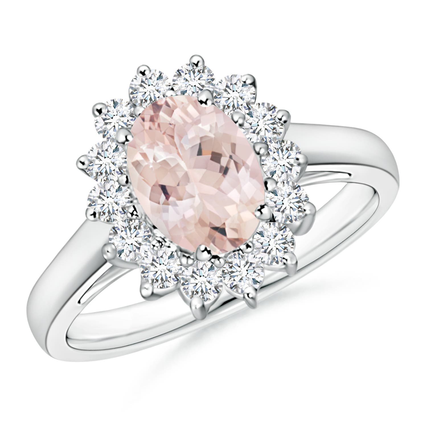 AA - Morganite / 1.45 CT / 14 KT White Gold