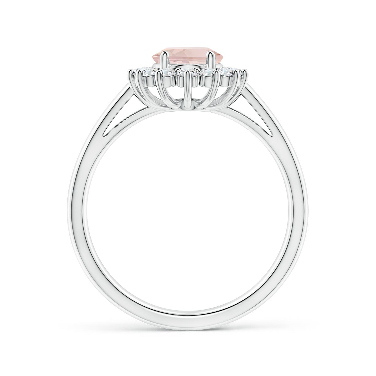 AA - Morganite / 1.45 CT / 14 KT White Gold