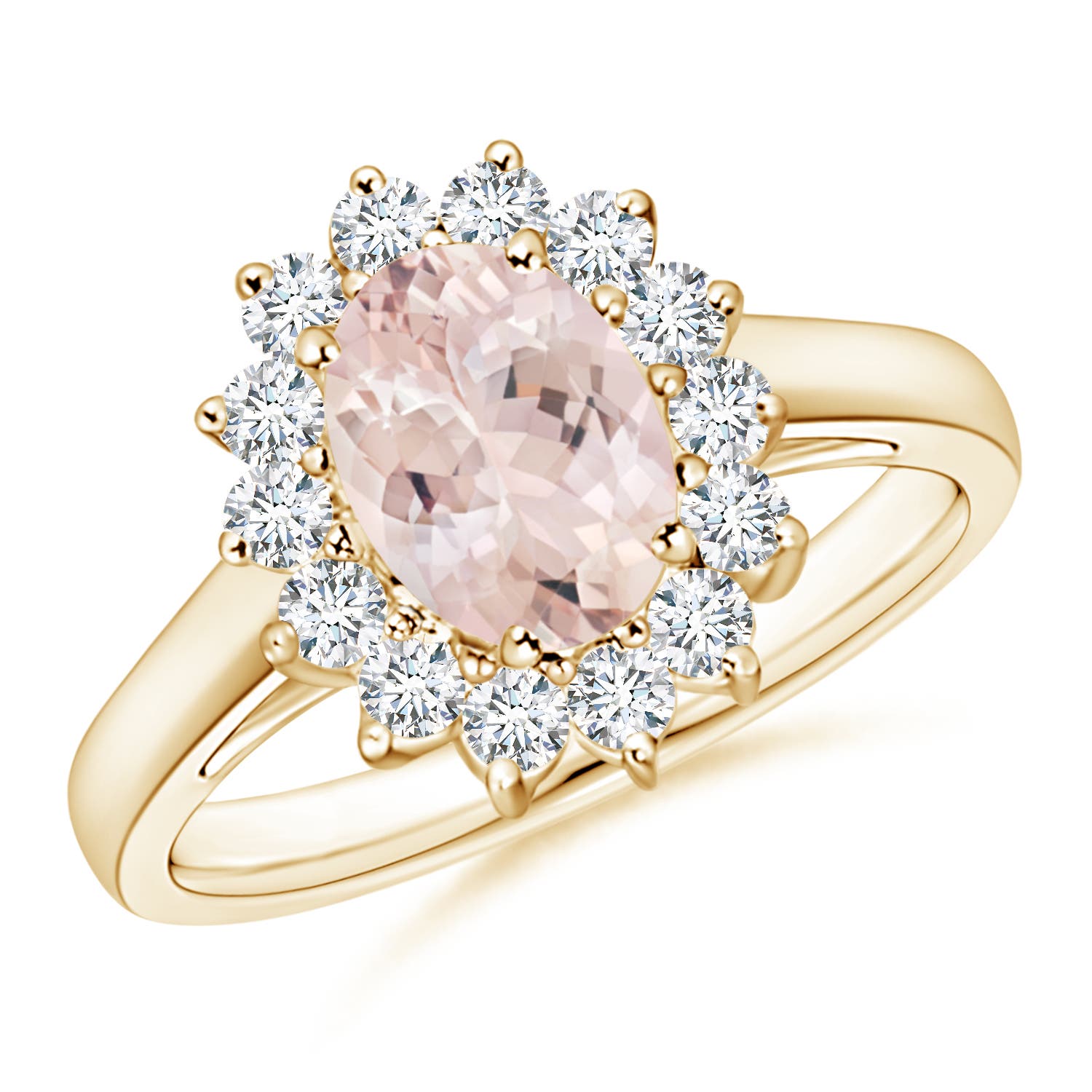 AA - Morganite / 1.45 CT / 14 KT Yellow Gold