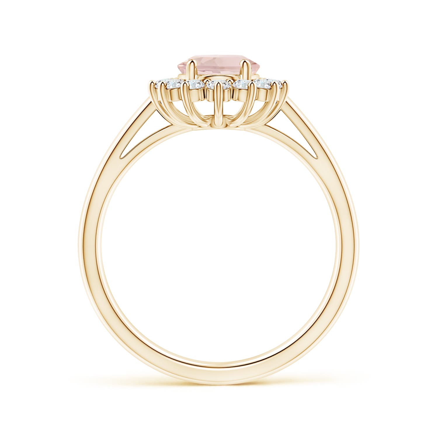 AA - Morganite / 1.45 CT / 14 KT Yellow Gold