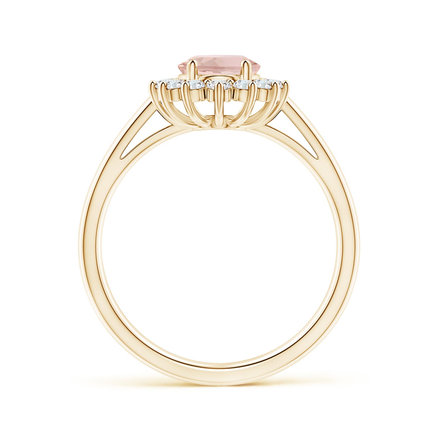 AAA - Morganite / 1.45 CT / 14 KT Yellow Gold