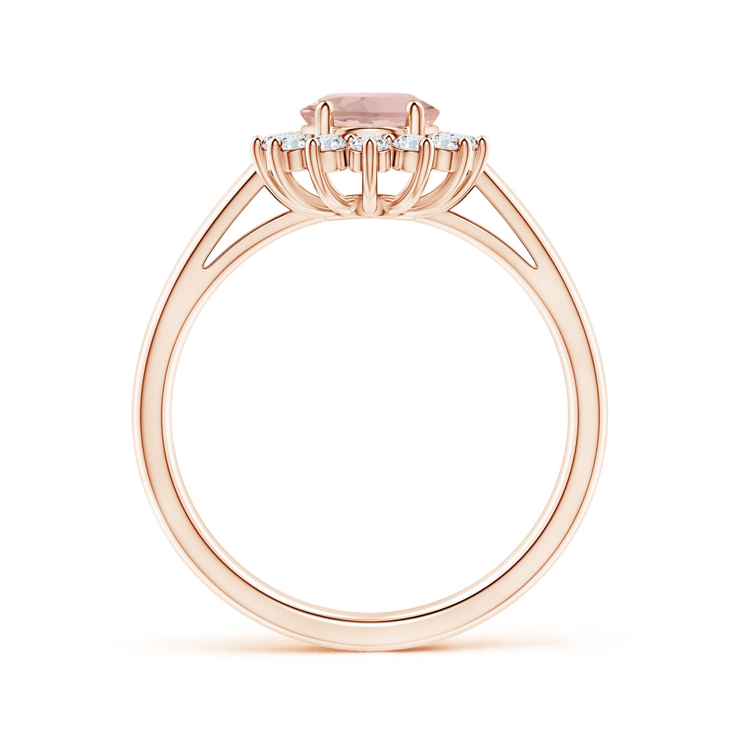 AAAA - Morganite / 1.45 CT / 14 KT Rose Gold