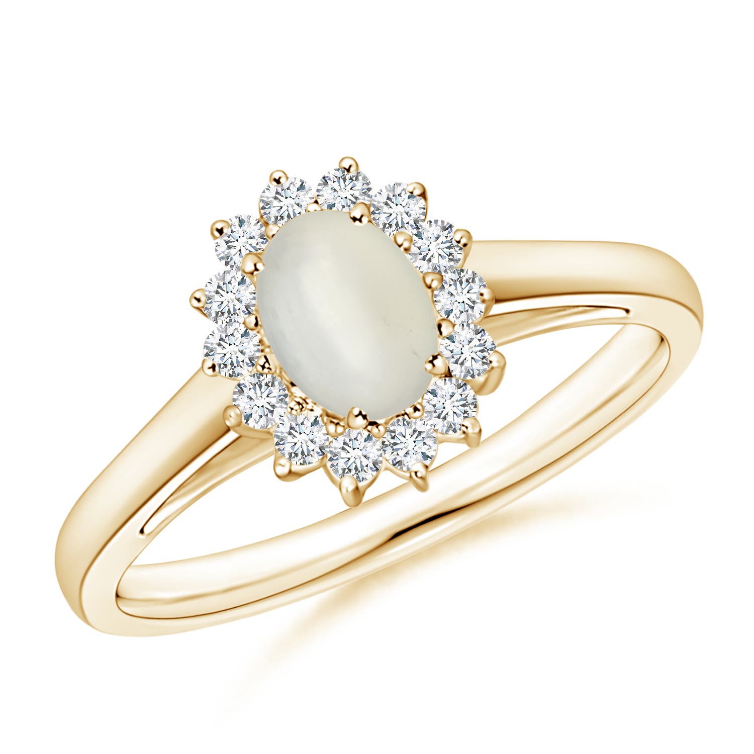 AAA - Moonstone / 0.57 CT / 14 KT Yellow Gold