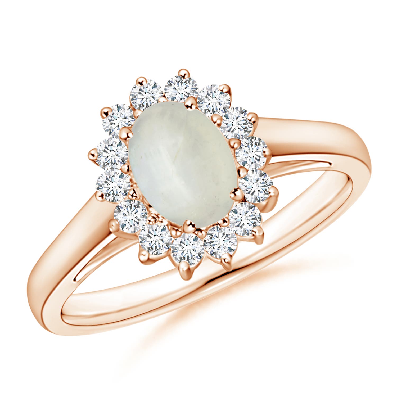 AA - Moonstone / 0.93 CT / 14 KT Rose Gold