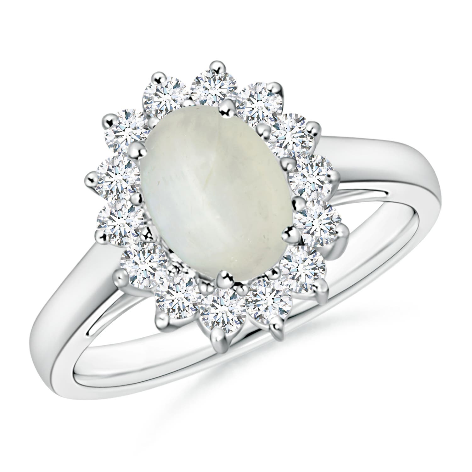 AA - Moonstone / 1.45 CT / 14 KT White Gold