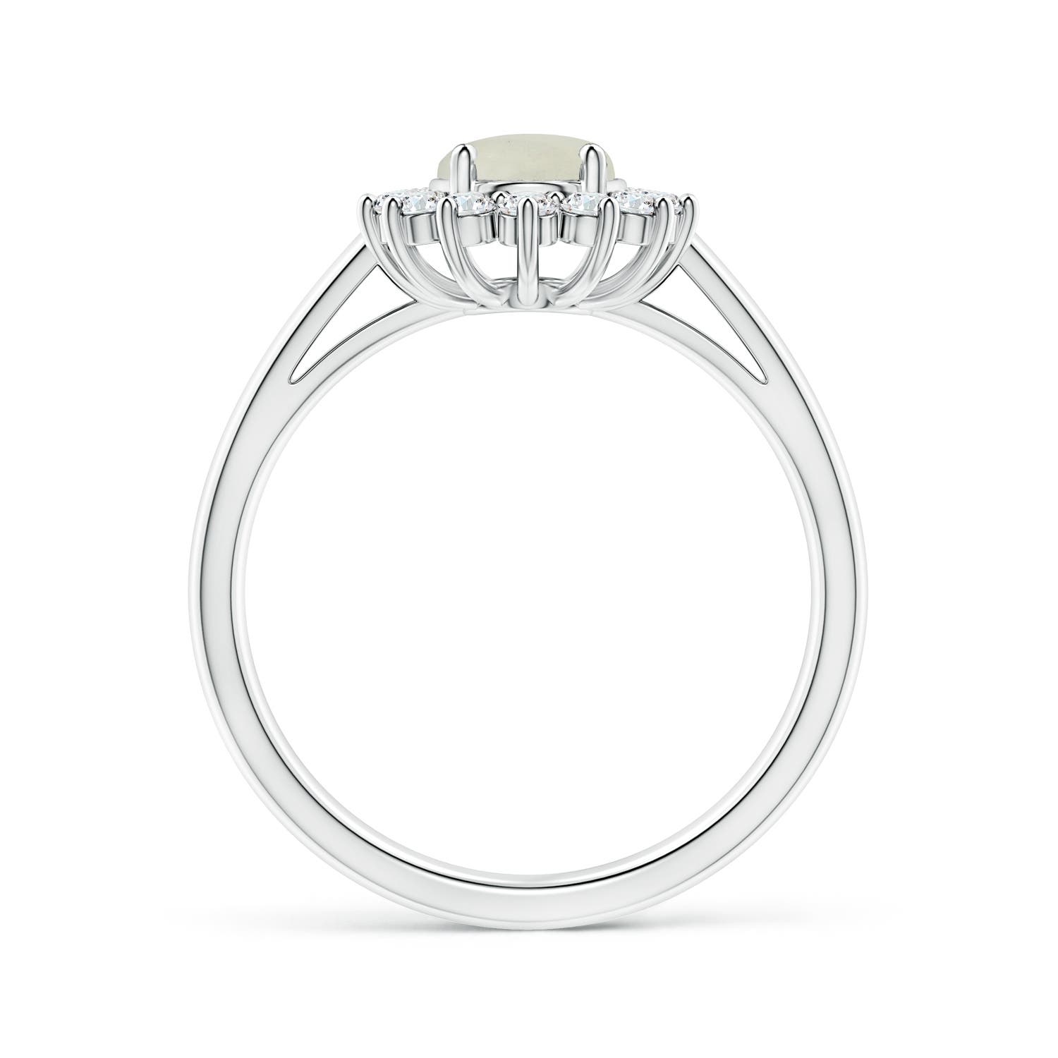 AA - Moonstone / 1.45 CT / 14 KT White Gold