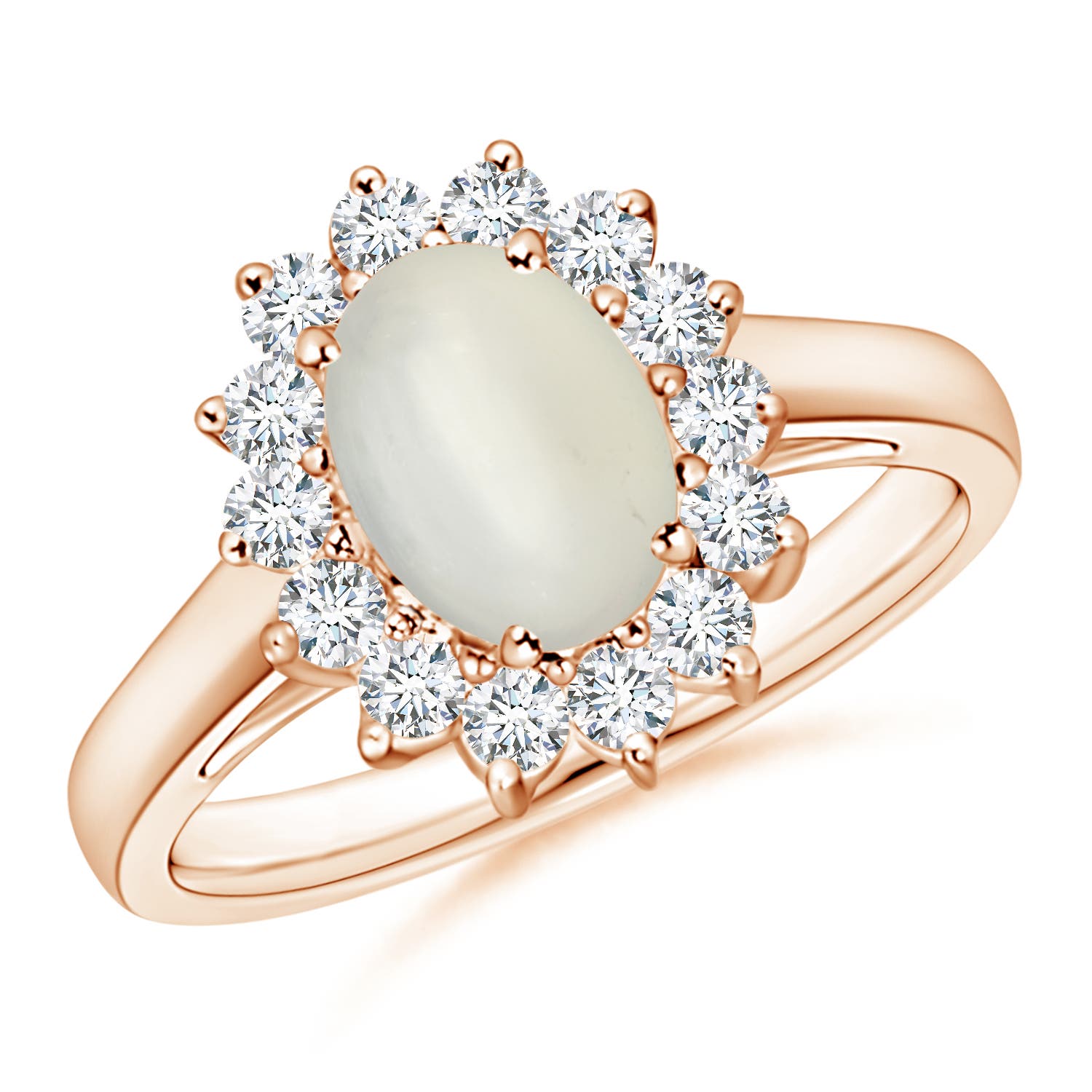 AAA - Moonstone / 1.45 CT / 14 KT Rose Gold