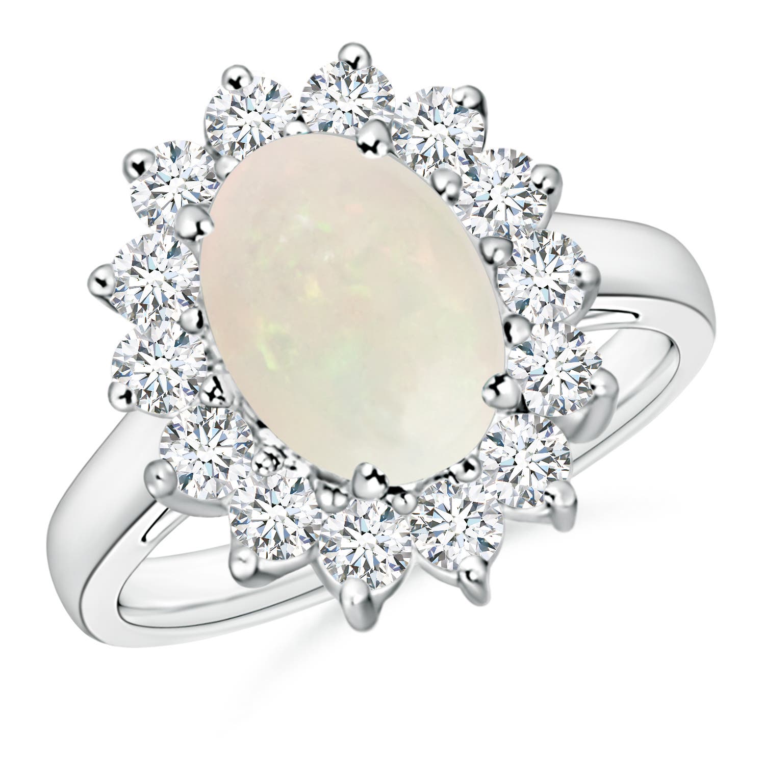 A - Opal / 2.18 CT / 14 KT White Gold