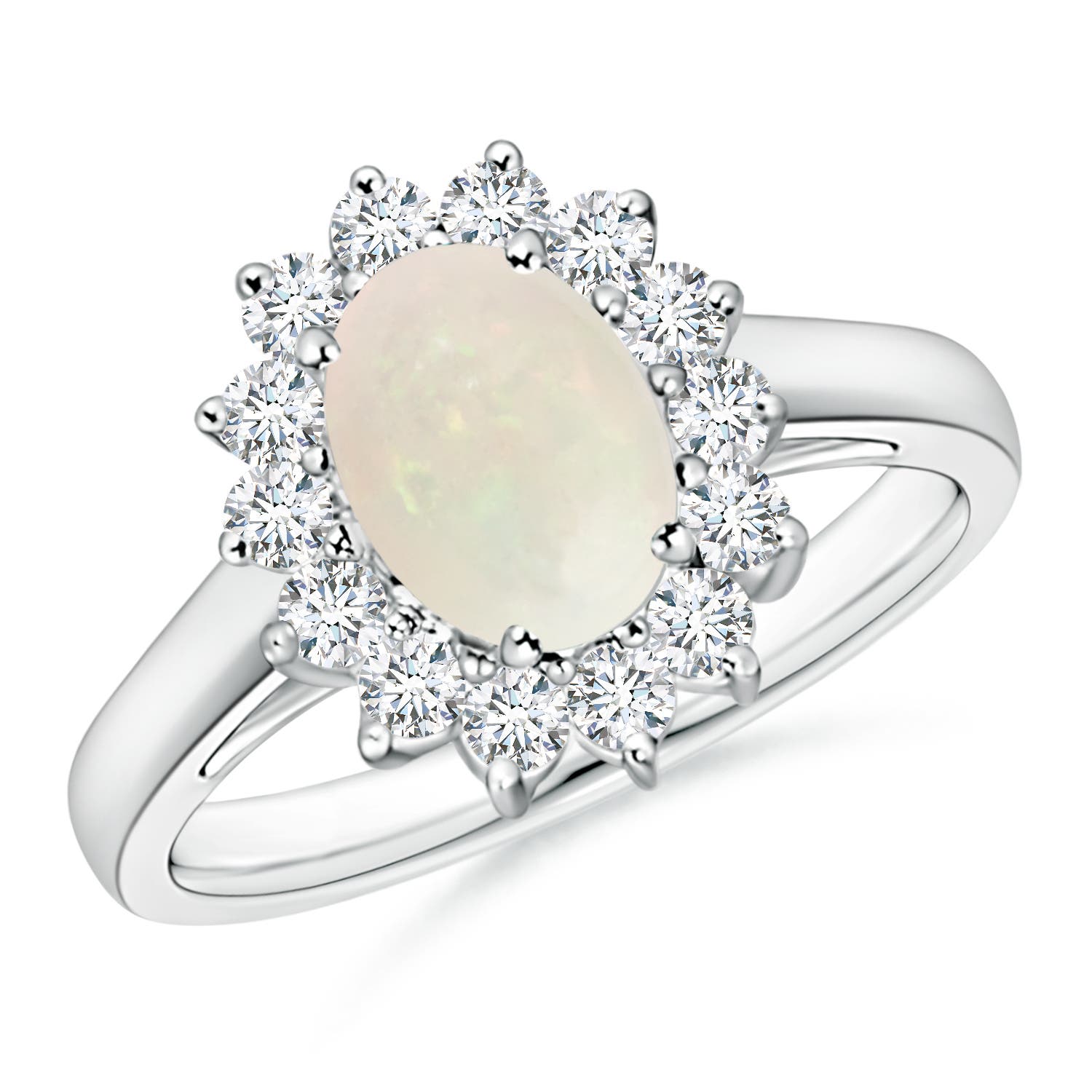 A - Opal / 1.15 CT / 14 KT White Gold