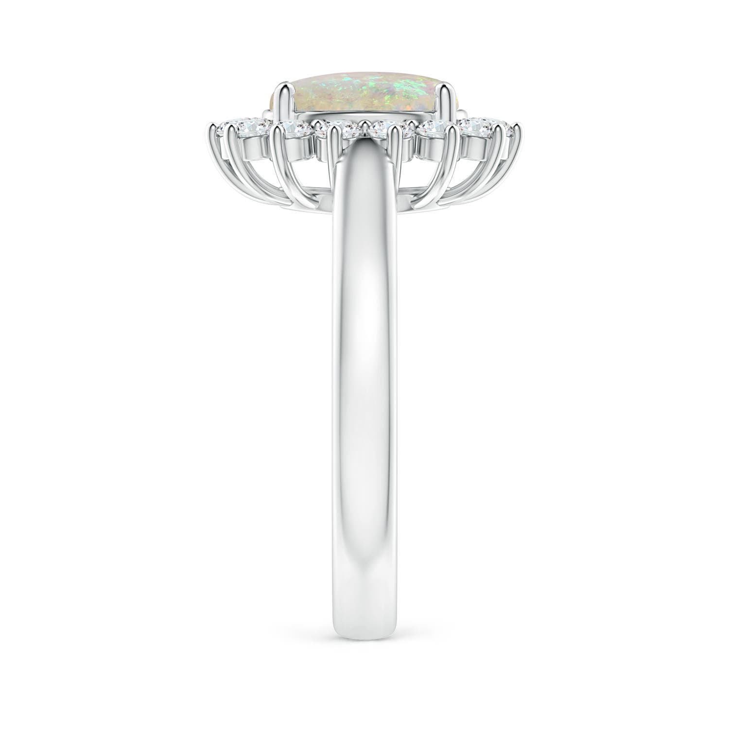 AAA - Opal / 1.59 CT / 14 KT White Gold