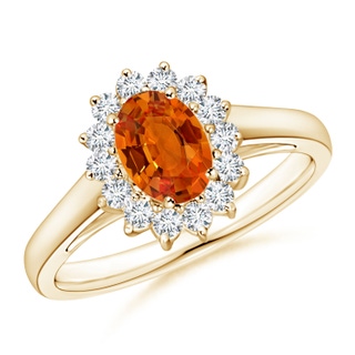 Oval AAAA Orange Sapphire