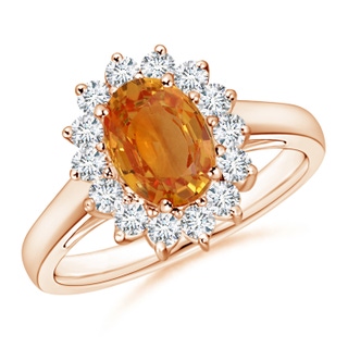 Oval AA Orange Sapphire