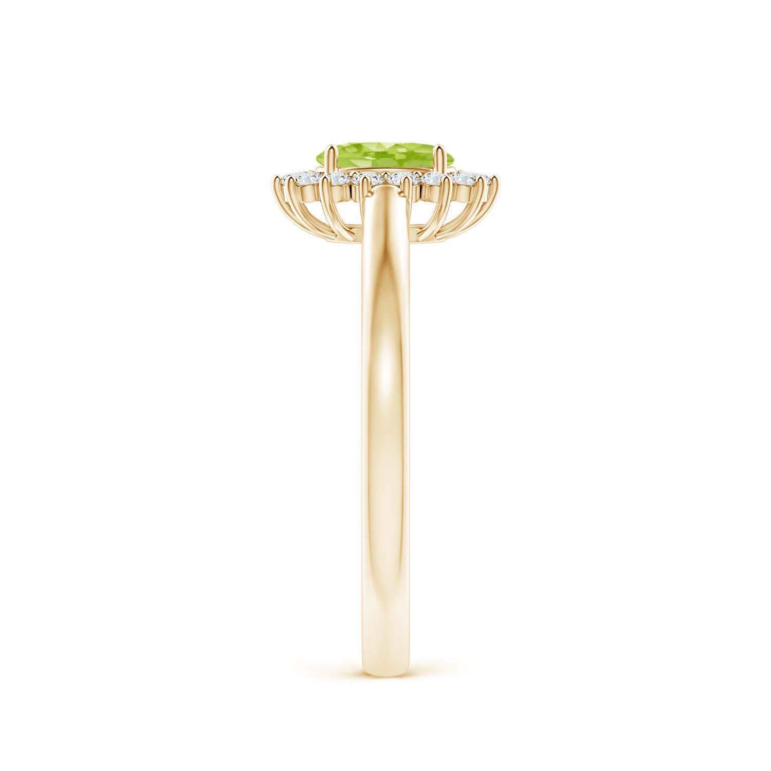 AA - Peridot / 0.31 CT / 14 KT Yellow Gold