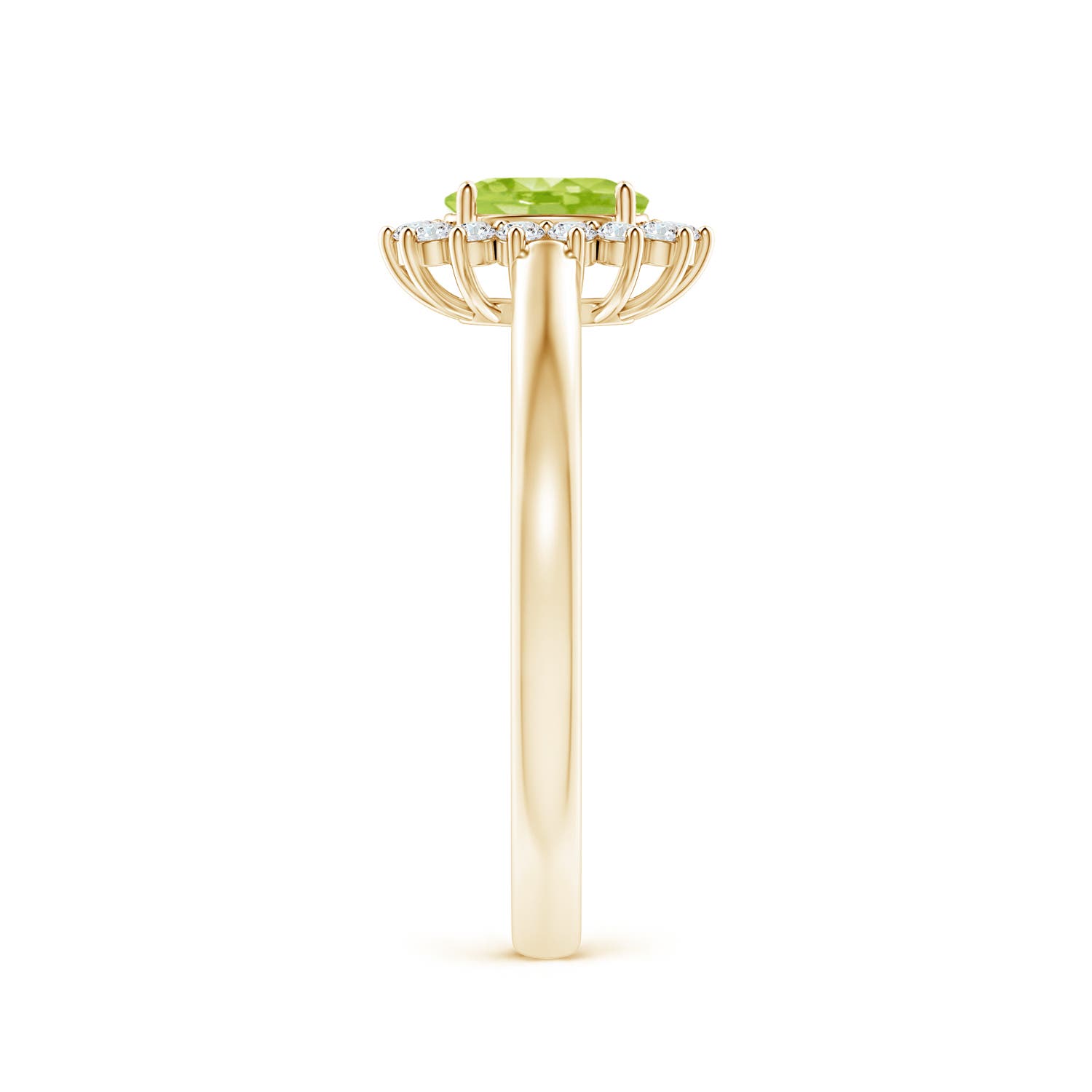 AA - Peridot / 0.68 CT / 14 KT Yellow Gold