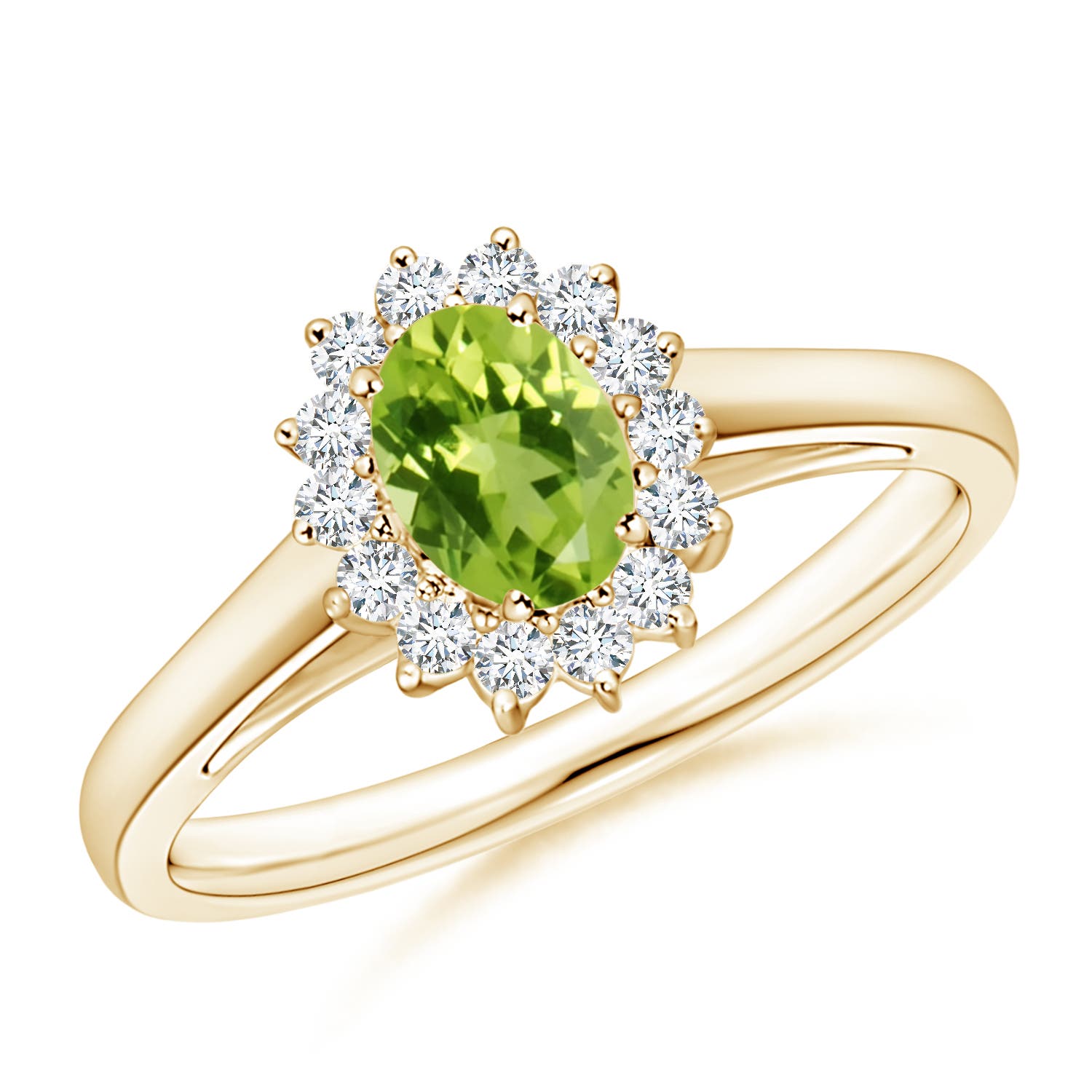 AAA - Peridot / 0.68 CT / 14 KT Yellow Gold