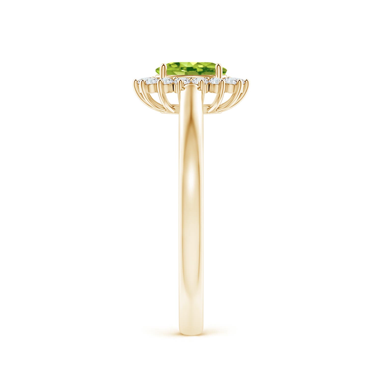 AAA - Peridot / 0.68 CT / 14 KT Yellow Gold