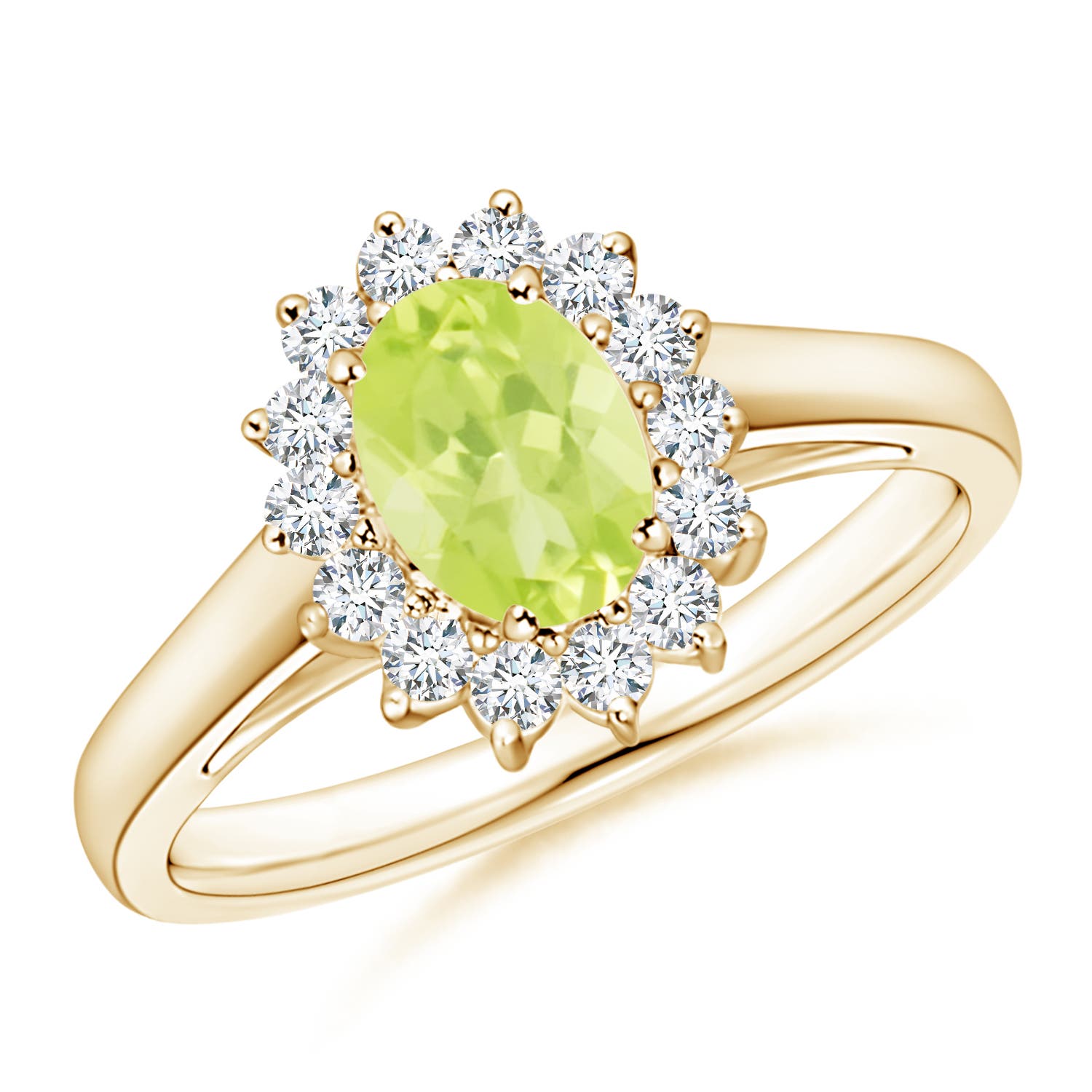 A - Peridot / 1.1 CT / 14 KT Yellow Gold