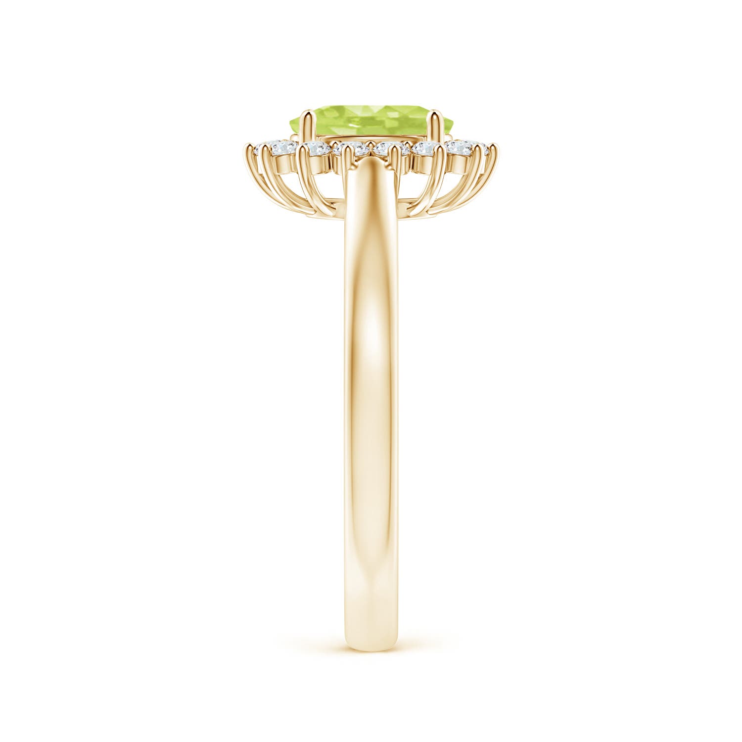 A - Peridot / 1.1 CT / 14 KT Yellow Gold