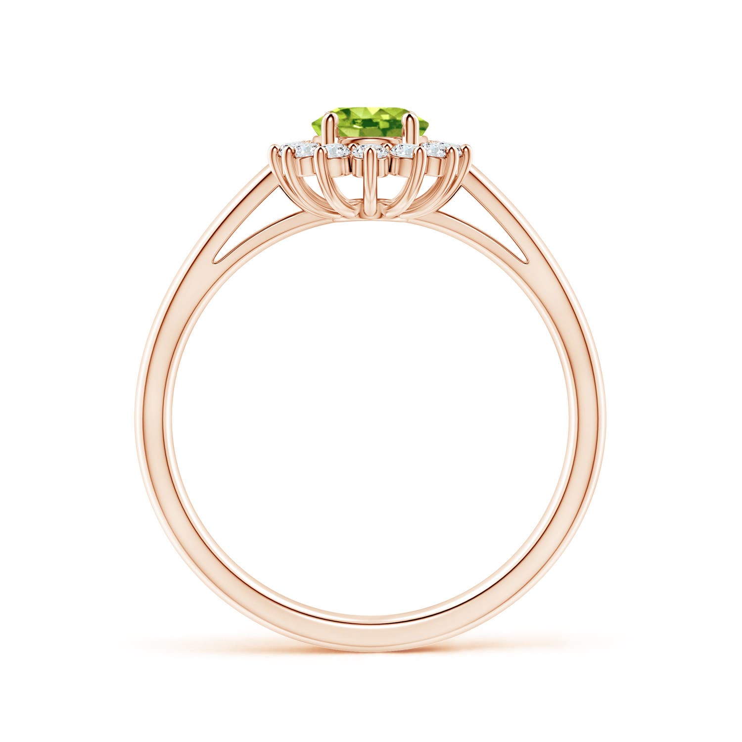 AAA - Peridot / 1.1 CT / 14 KT Rose Gold