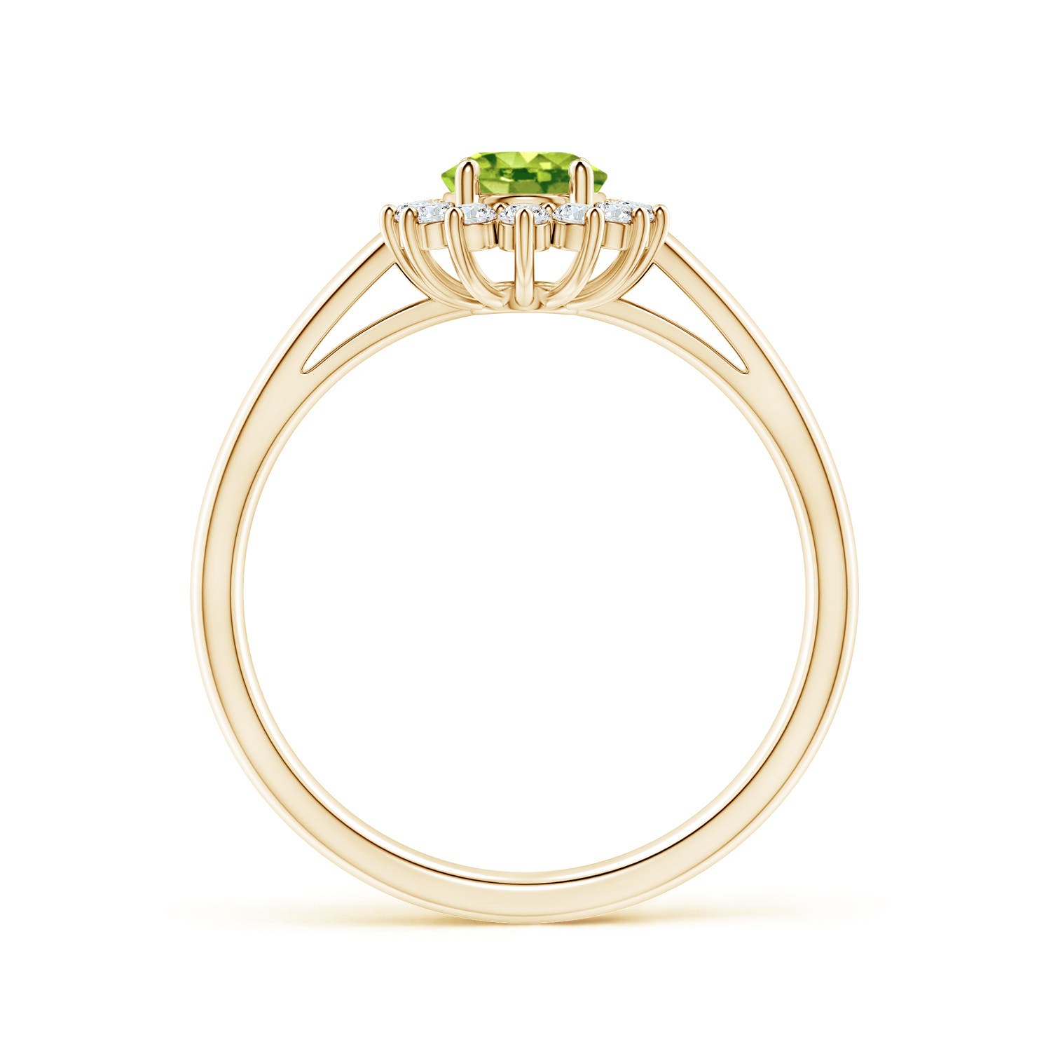 AAA - Peridot / 1.1 CT / 14 KT Yellow Gold