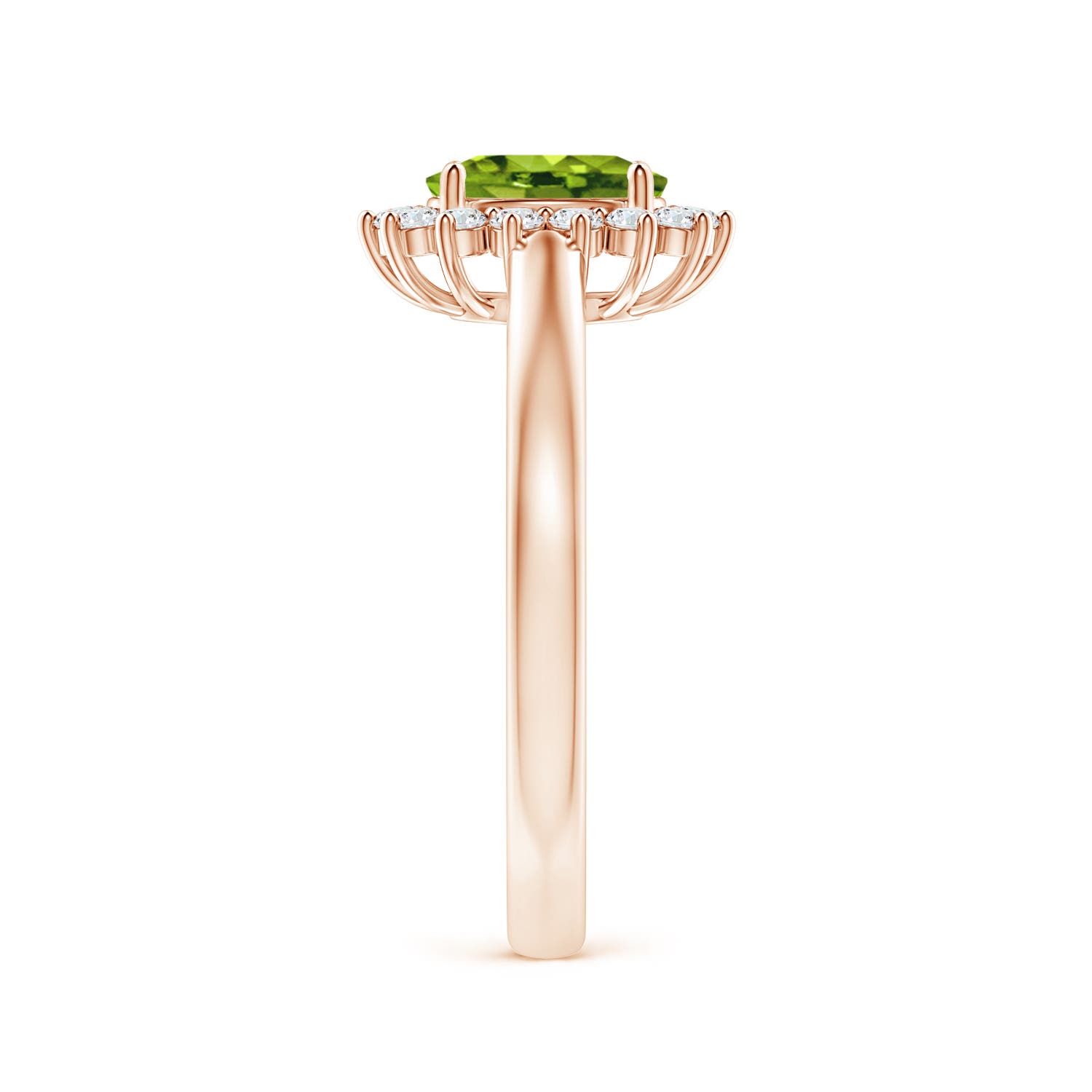 AAAA - Peridot / 1.1 CT / 14 KT Rose Gold