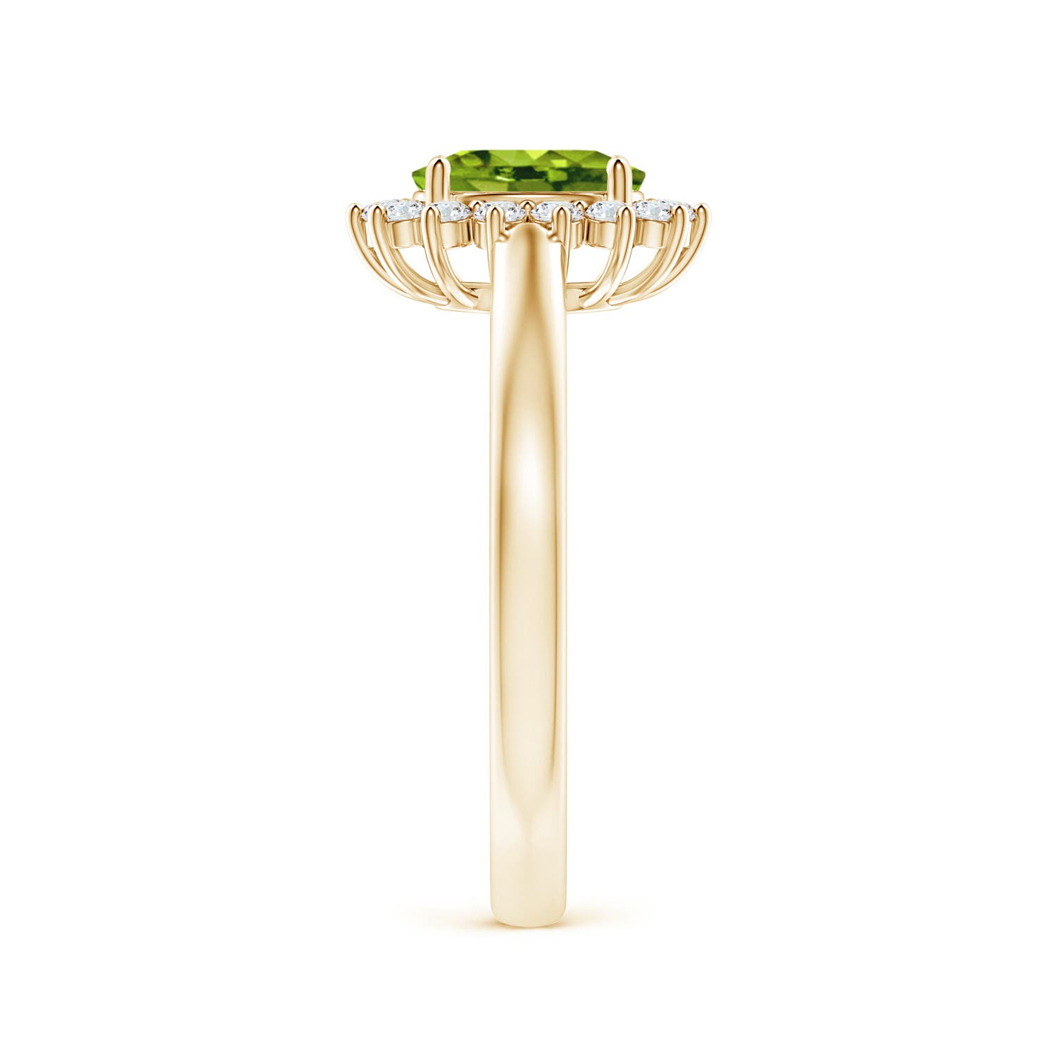 AAAA - Peridot / 1.1 CT / 14 KT Yellow Gold