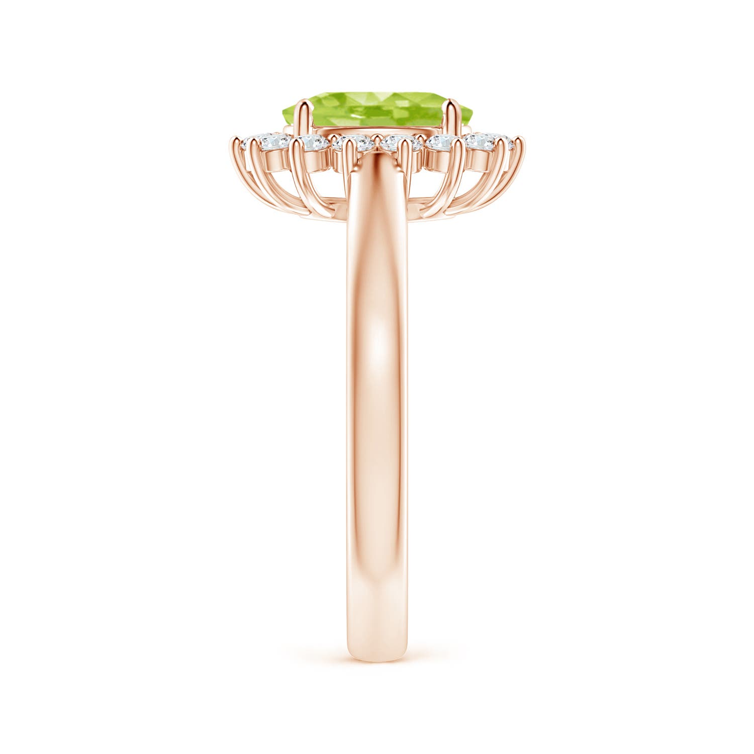 AA - Peridot / 1.7 CT / 14 KT Rose Gold