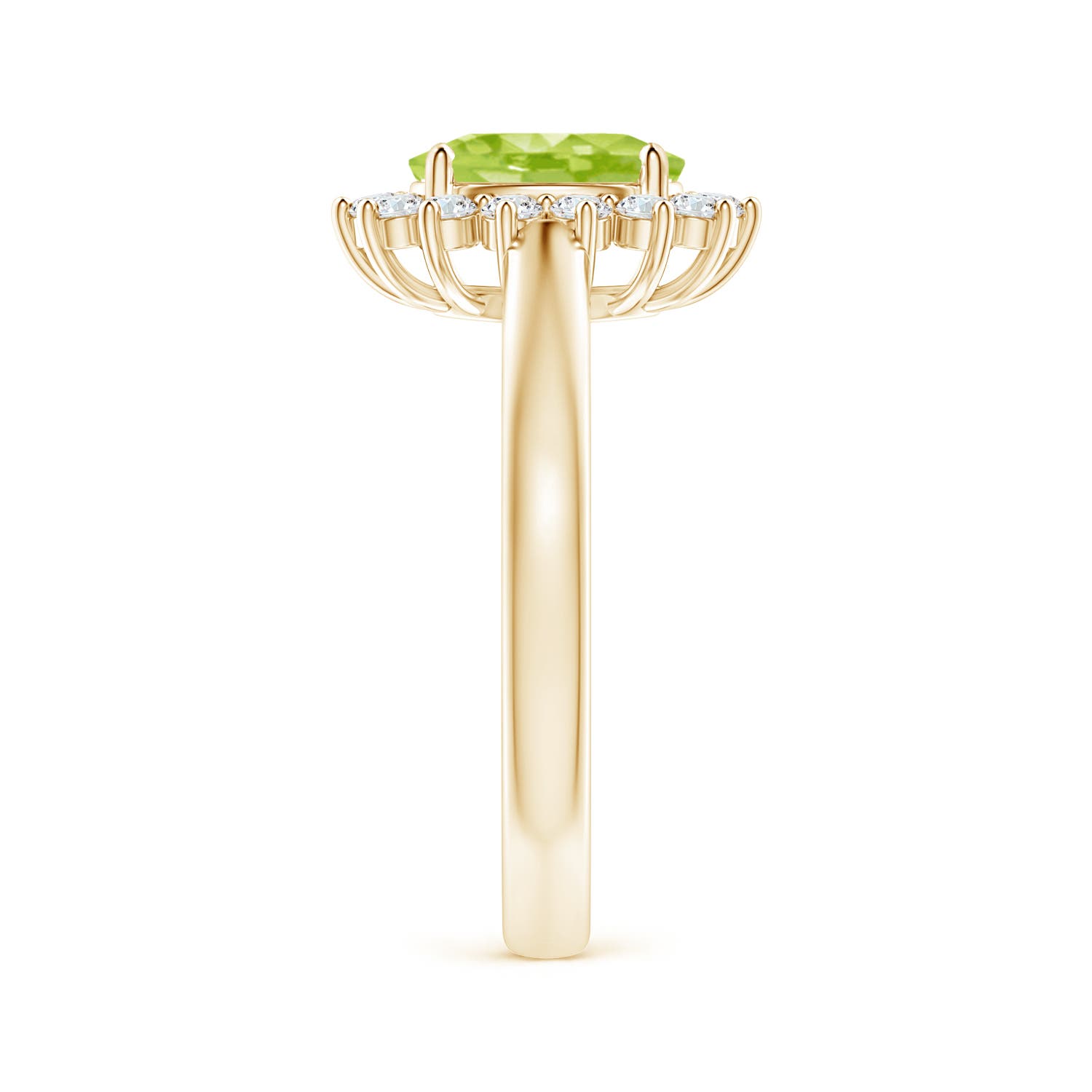 AA - Peridot / 1.7 CT / 14 KT Yellow Gold