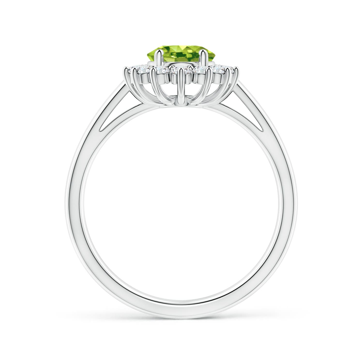 AAA - Peridot / 1.7 CT / 14 KT White Gold