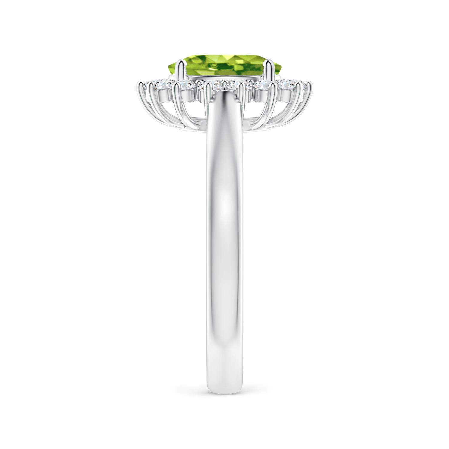 AAA - Peridot / 1.7 CT / 14 KT White Gold