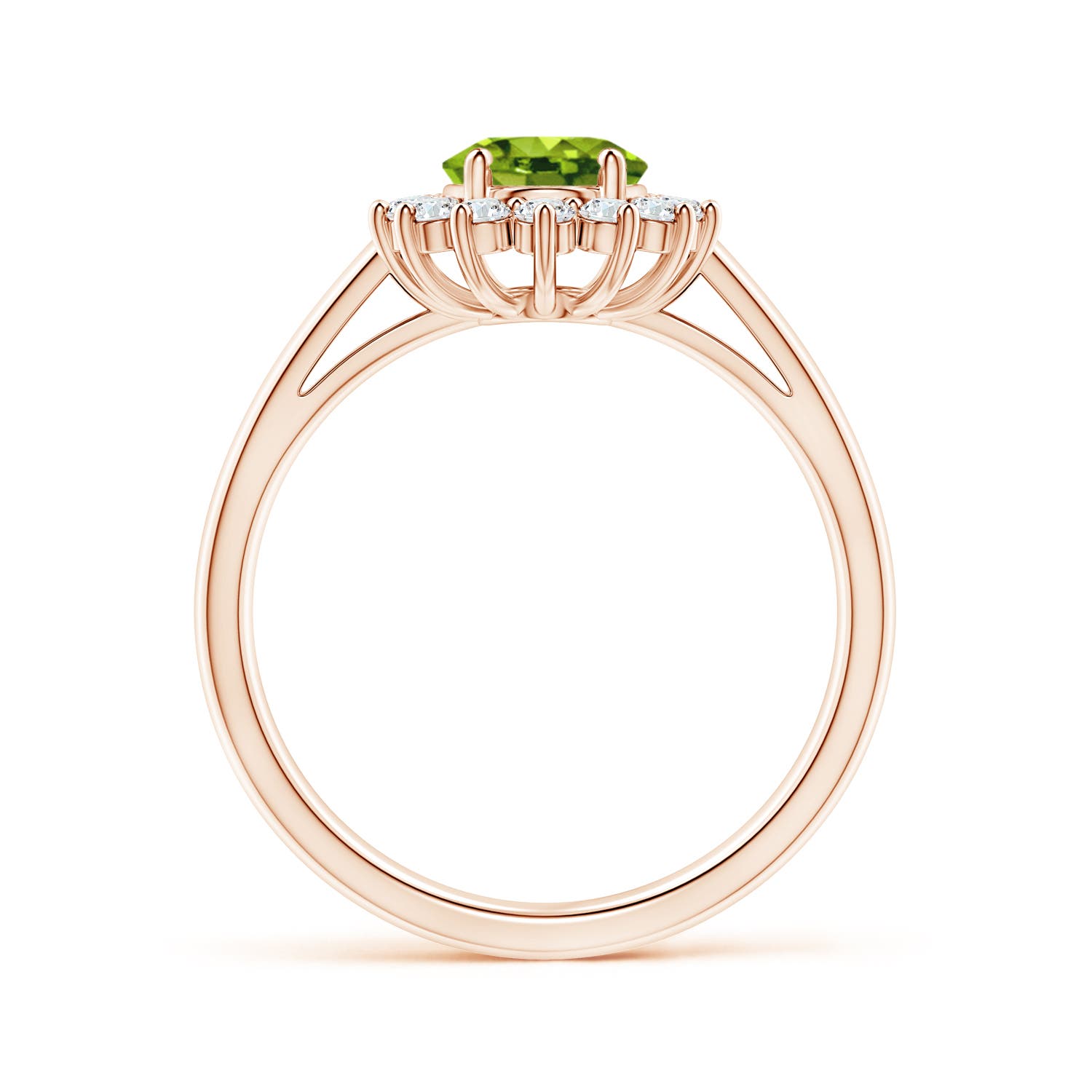 AAAA - Peridot / 1.7 CT / 14 KT Rose Gold