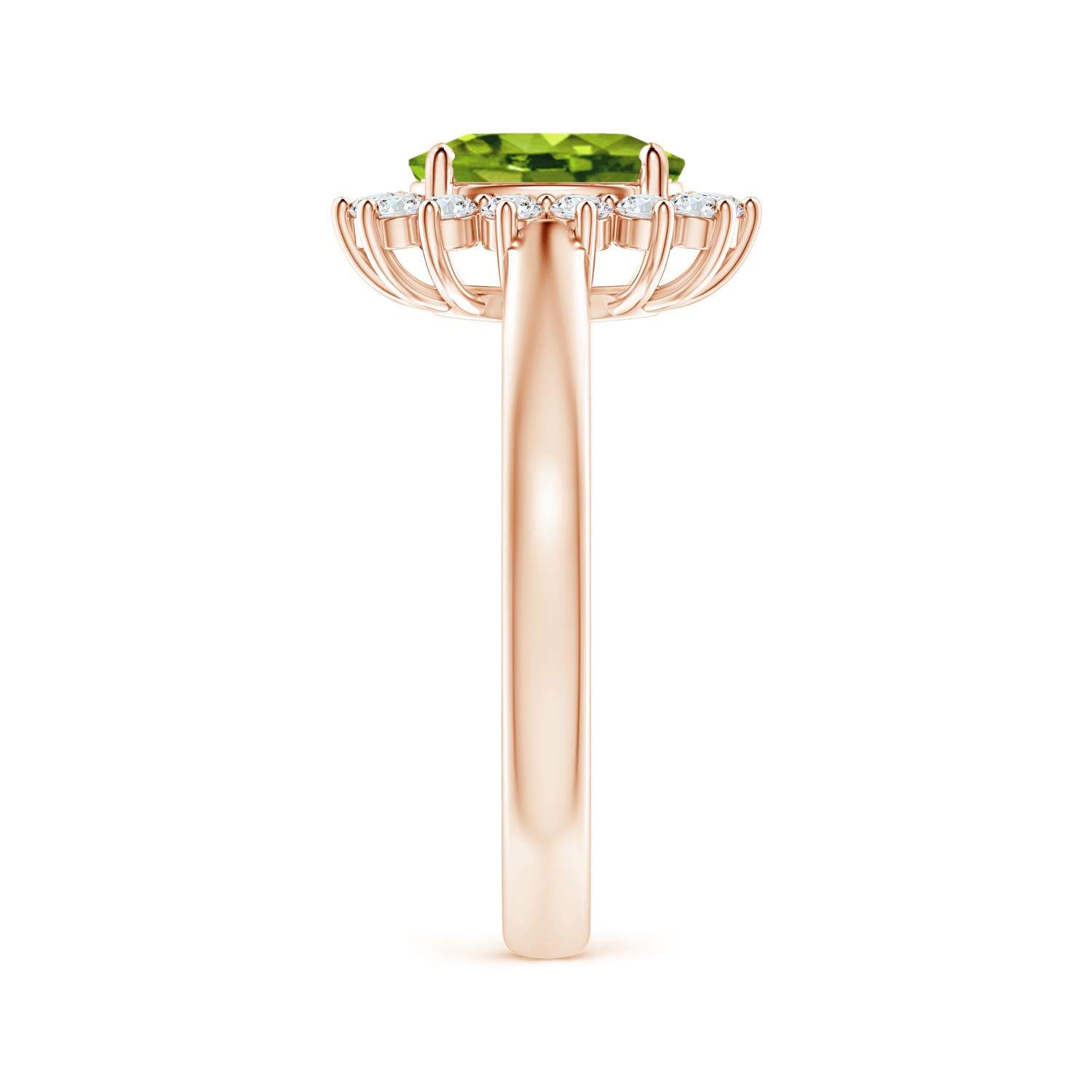 AAAA - Peridot / 1.7 CT / 14 KT Rose Gold