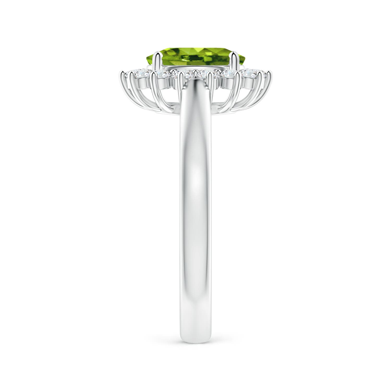 AAAA - Peridot / 1.7 CT / 14 KT White Gold