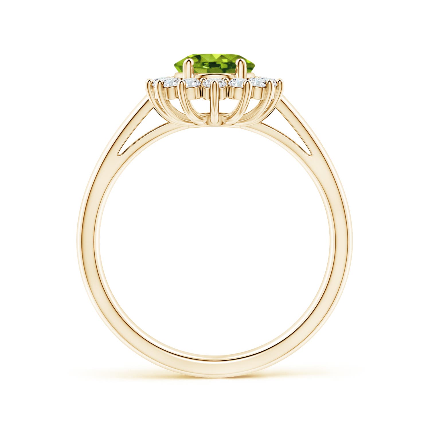 AAAA - Peridot / 1.7 CT / 14 KT Yellow Gold