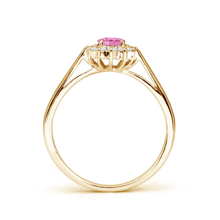 A - Pink Sapphire / 0.75 CT / 14 KT Yellow Gold