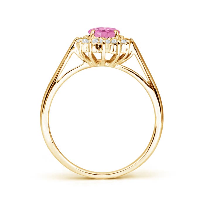 A - Pink Sapphire / 1.1 CT / 14 KT Yellow Gold