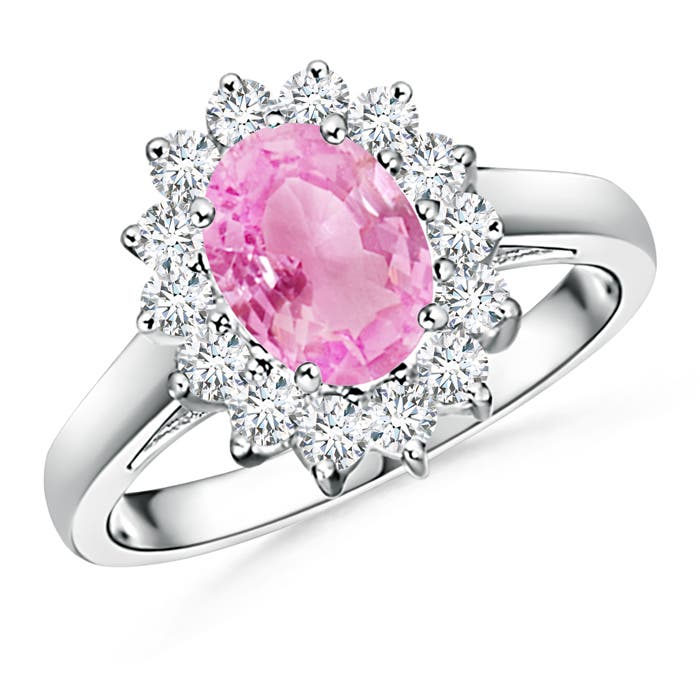 A - Pink Sapphire / 1.8 CT / 14 KT White Gold