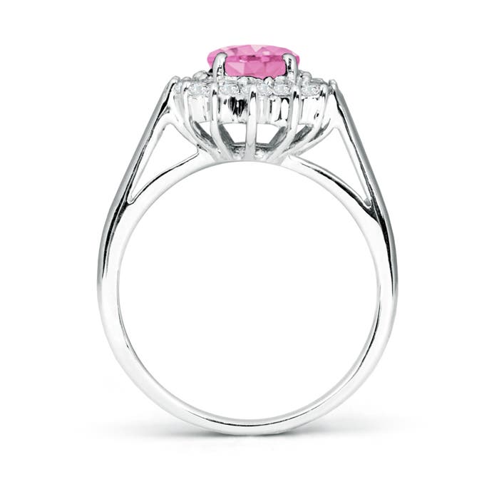 A - Pink Sapphire / 1.8 CT / 14 KT White Gold